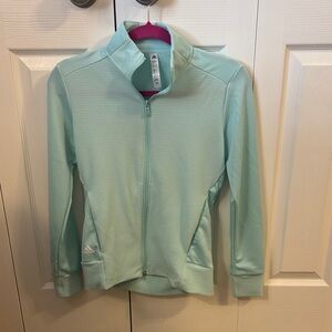 Adidas Women’s Sea Foam Green Full-Zip Jacket